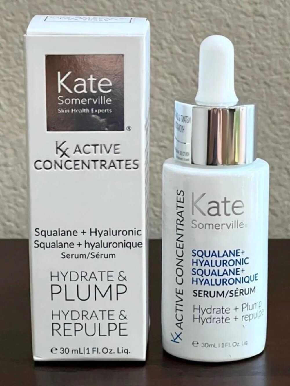 NEW Kate Somerville Kx Active Concentrates Squalane + Hyaluronic Serum
